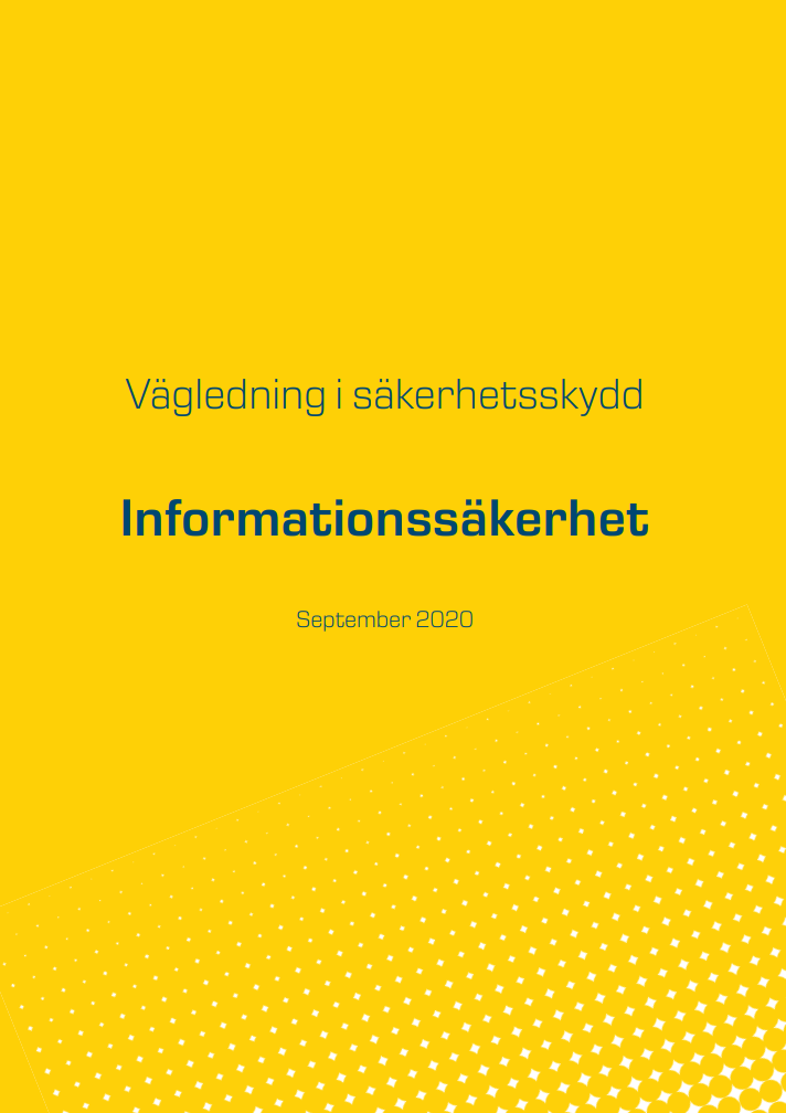 Länk till vägledning Informationssäkerhet