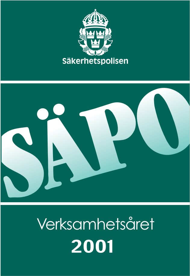 Länk till SÄPO – verksamhetsåret 2001